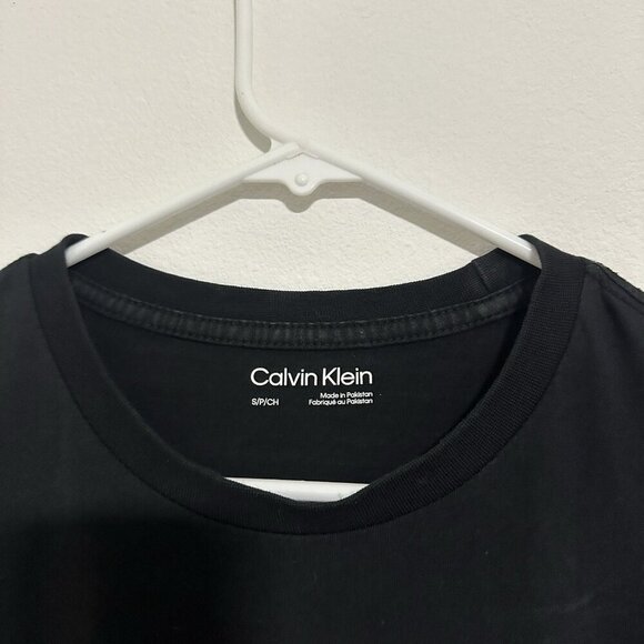 Calvin Klein Men’s Black Short Sleeve T Shirt Logo Size Small - Picture 4 of 5